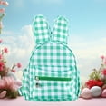 thumbnail image 1 of Qwtwty Travel Backpack Rabbits Schoolbag Portable Mini Elementary Students Shoulder Bag Fresh Checkered Storage on Clearance, 1 of 7
