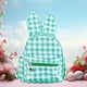 thumbnail image 1 of Rabbits Schoolbag Portable Mini Elementary Students Shoulder Bag Fresh Checkered Storage, 1 of 7