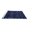 thumbnail image 2 of Ahgly Company Machine Washable Indoor Square Oriental Blue Modern Area Rugs, 7' Square, 2 of 4