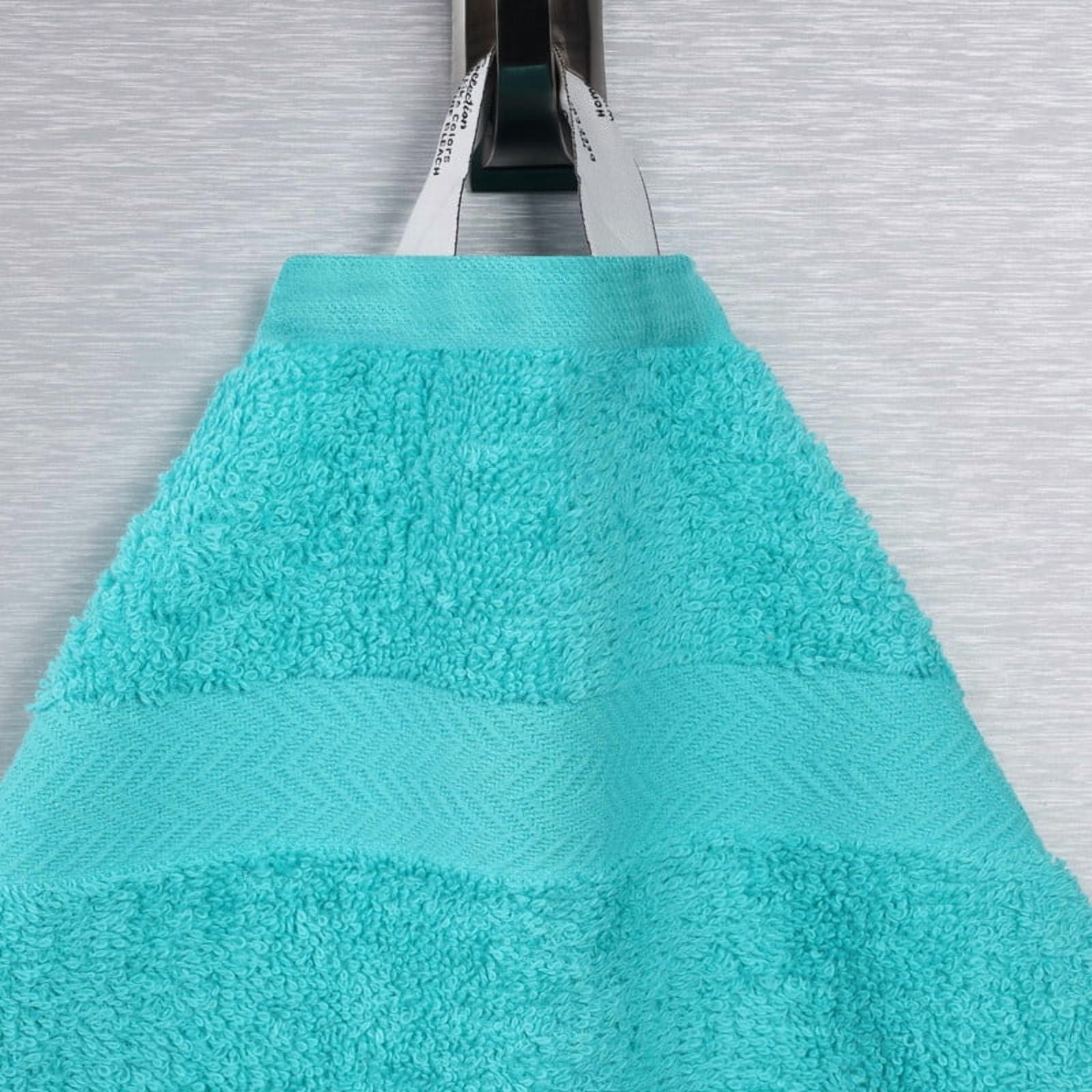 Superior Franklin 2-Piece Cotton Bath Sheet Set, Super Soft Quick Dry Fade Resistant Towels, Turquoise