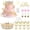 Rose Gold, variant on 28Pcs Crown Cake Topper Attractive Ball Cake Topper Beautiful Ball Cupcake Decoration Creative Crown Cupcake Decoration for Party