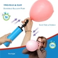 thumbnail image 3 of Bomba de globo manual bidireccional, paquete de 2 colores aleatorios - Bomba de aire de mano para accesorios de suministros de globos de fiesta para niños, inflador de globos con mano, 3 of 5