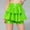Green, variant on Girls 2-in-1 Sequin Shorts with Attached Skirt, Sparkly Puffy Dance Costume Shorts for Performance, Cheerleading and School Recital, Shiny Metallic Skort Black 100