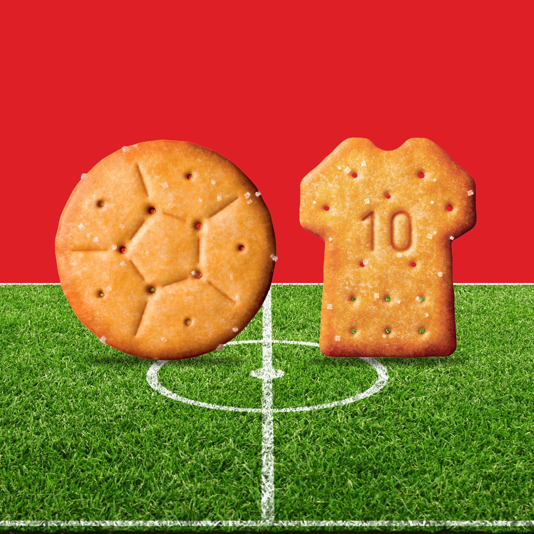 RITZ Soccer Shapes Original Crackers, Party Snacks, Limited Edition, 12.3 oz