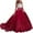 Red, variant on Zpanxa Toddler Girls Princess Dress, Little Girls Party Wedding Formal Dress, Lace Embroidery Bowknot Mesh Dress, Kids Pageant Flower Girl Sleeveless Dress, Birthday Gifts for Girls Pink (6-7 Years)