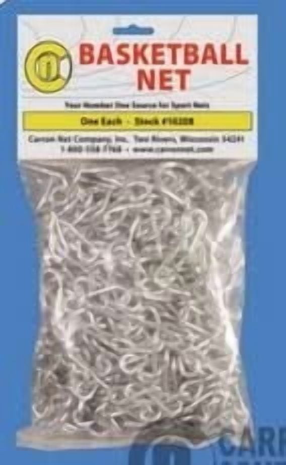 Carron Basketball Net - Steel Chain Net - #12 Galvanized Basketball Net