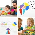 thumbnail image 2 of EASTIN 3D Early Education Puzzle Wood Toy Kids Intelligence Development Tangram, 2 of 8
