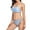 Blue, variant on Aloohaidyvio Swimwear Plus Size,Womens Sexy High Waist Bathing Suit 2 Piece Solid Color Bikini Swimsuits, Womens Swimwear