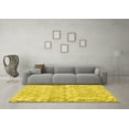 thumbnail image 3 of Ahgly Company Indoor Square Persian Yellow Traditional Area Rugs, 4' Square, 3 of 4