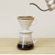 thumbnail image 2 of Juego de Preparación de Café Hario V60 Pour Over con Filtro de Cerámica, Jarra de Vidrio, Cucharón y Filtros, Tamaño 02, Blanco Hario NA, 2 of 3