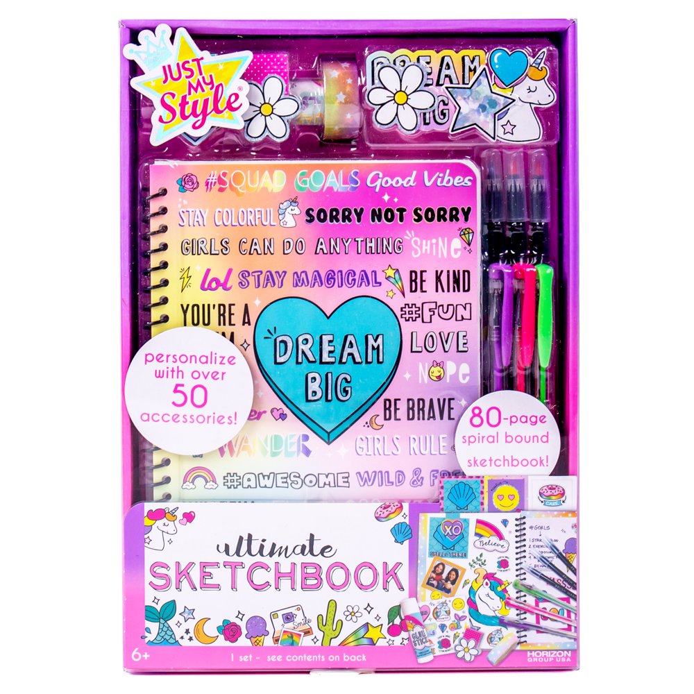 Just My Style Ultimate Sketchbook Kit, 80Pages Total