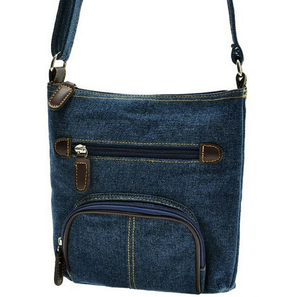hirigin Women Casual Shoulder Denim Bag Adjustable Multi Pocket ...