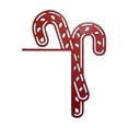 thumbnail image 2 of Christmas decoration door frame corner wall sticker candy cane, 2 of 9
