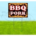 thumbnail image 1 of Bbq Pork (18" x 24") Yard Sign, Includes Metal Step Stake, 1 of 6