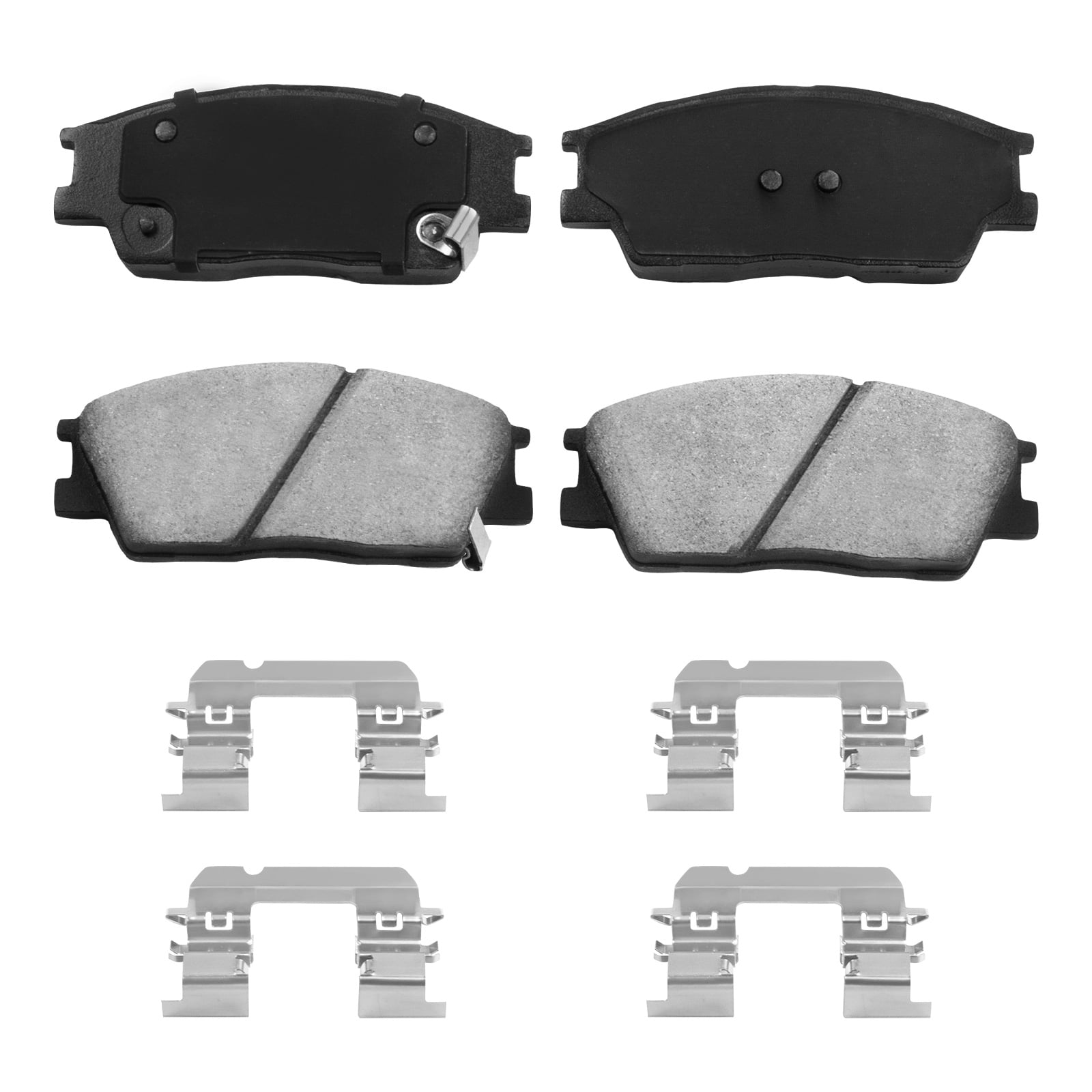 Aurogenix - Front Brake Kit for 2020-2022 Kia Soul (2.0L) Hyundai Venue 2020-2022 (1.6L) Drilled & Slotted Disc Brake Rotors and Ceramic Brakes Pads Replacement