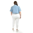 thumbnail image 3 of Chaqueta de mezclilla corta Roman Fashion /Tallas Extras, 3951 (Mezclilla light) azul cielo 36, 3 of 7