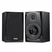 PYLE PBKSP22 - Desktop Bluetooth Bookshelf Speakers - HiFi Studio Monitor Computer Desk Stereo Speaker System (300 Watt MAX)