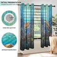 thumbnail image 5 of Turtles Corals Waterweed Blackout Curtains Thermal Insulation 63 inch Grommet for Bedroom Living Room Bathroom Kitchen Windows 2 Pack, 5 of 6