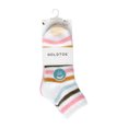thumbnail image 2 of GoldToe Edition Women's Fuzzy Stripe Short Crew Socks Assorted, 3 Pairs, Size 6-9, 2 of 8