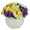 Yellow,White,purple, variant on Nuptio 12 Pcs Artificial Flowers Outdoor Decor, UV Resistant Faux Artificial Plants for Outdoor Planter Porch Window Garden (White Purple Yellow)