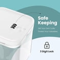 ZHZFKQ Medicine Lock Box for Safe Medication, Clear Lockable Storage ...