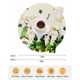 thumbnail image 6 of 13 Inch Round Placemats Set of 6, St. Patrick's Day Non Slip Heat Insulation PP Table Mats, Green Gnomes Gold Coin Shamrock Beige Washable Place Mats for Kitchen Dining Party Table Decor, 6 of 7
