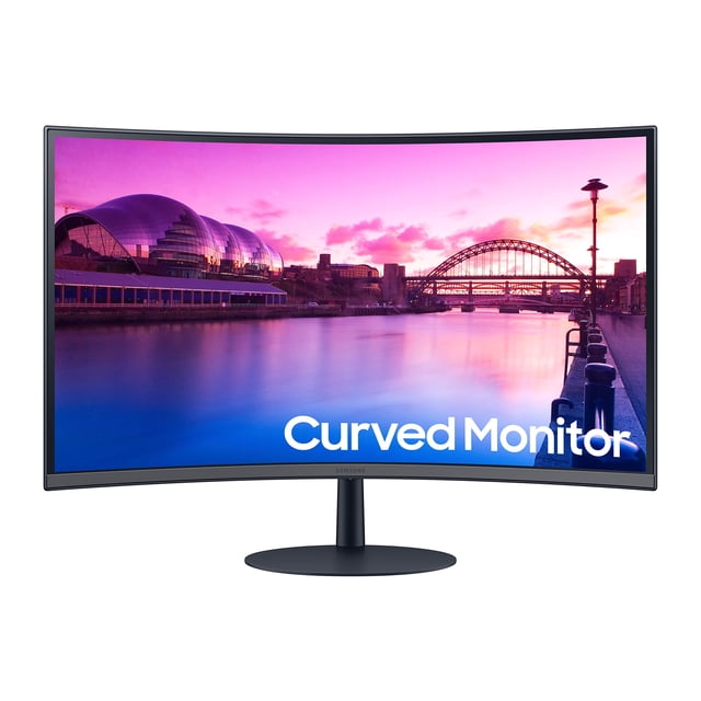 SAMSUNG Monitor curvo para juegos FHD serie S39C de 32 pulgadas, 75 Hz, AMD FreeSync, modo de juego, comodidad ocular avanzada, pantalla sin marco, parlantes integrados, soporte de metal delgado, LS32