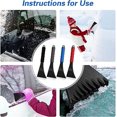 thumbnail image 1 of 4 Pieces Car Window Ice Reusable Car Scraper Manual Auto Windshield Snow Remover Portable Exterior Automotive Windscreen Removal Tool, 1 of 8