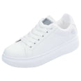 thumbnail image 2 of AUDeals Women's Platform Shoes, Lace Up Casual Sneakers with Non Slip Comfort, Classic Grand Court Style for Daily Wear, 2 of 7