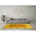 thumbnail image 3 of Ahgly Company Indoor Rectangle Abstract Yellow Modern Area Rugs, 7' x 10', 3 of 4