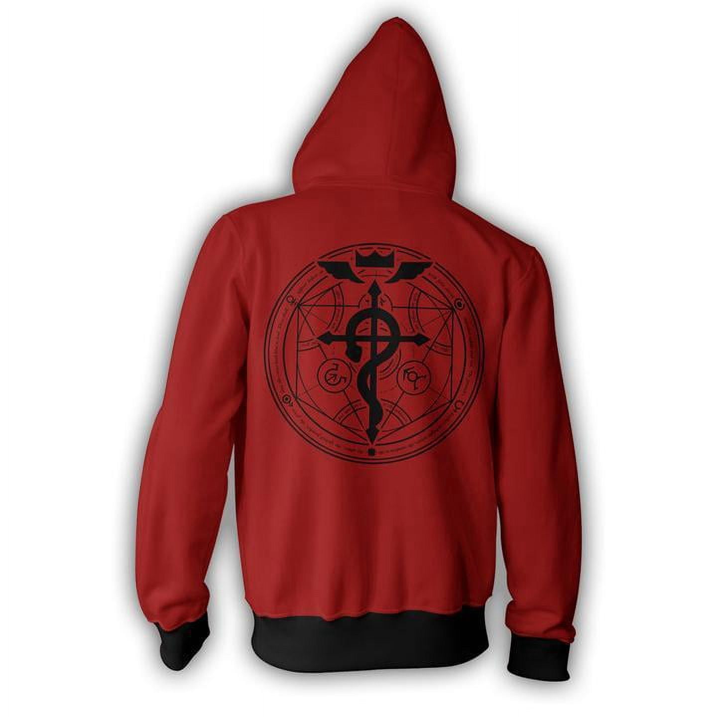 Fullmetal Alchemist Cremallera Sudadera Con Capucha Anime Chamarra Impresion 3D Prendas De Abrigo Walmart