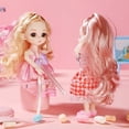 thumbnail image 3 of Muñeca Princesa Conjunto Muñeca Niñas Juguete Vestir Muñeca Ajustable, 3 of 5
