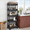 Black, variant on 5 Tier Space Saving Plastic Bathroom Storage Cart With Handle And Wheels For Easy Mobility. Perfect For Storing Small Items At Home, Suitable For Bedroom, Bathroom, Kitchen, Washroom, Etc.