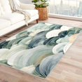 thumbnail image 1 of Cloud Rugs for Living Room Bedroom Entryway - Abstract Rug 2x3 - Waves Carpet for Home Decor - Washable Non Slip Patterned Indoor Small Area Rug - Soft & Low Pile (ZN&374), 1 of 7