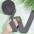 thumbnail image 3 of 9.84 Yards Black Herringbone Cotton Ribbon 2 Inch Wide Soft Natural Webbing Tape Roll for DIY Craft Sewing Handle Cloth Bag Handbag Tote, 3 of 9