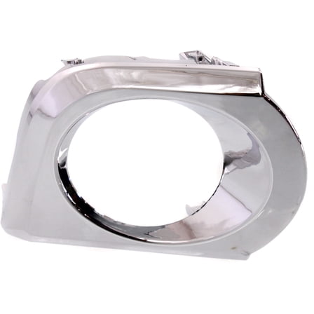 Fog Light Trim Compatible with 2010-2013 Toyota 4Runner Front, Right Passenger Chrome