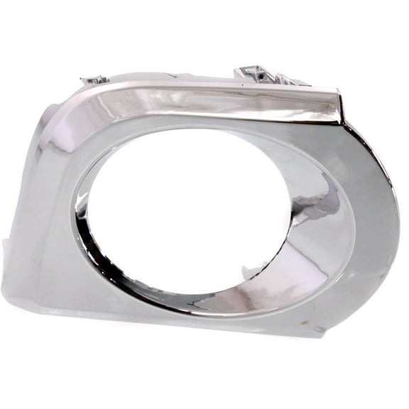 Fog Light Trim Compatible with 2010-2013 Toyota 4Runner Front, Right Passenger Chrome