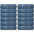 thumbnail image 5 of Resort Collection Soft Washcloth Face & Body Towel Set | 12x12 Luxury Hotel Plush & Absorbent Cotton Wash Clothes [12 Pack, Blue], 5 of 5