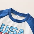 thumbnail image 6 of Icvfdpl Baby Boys Clothes Set Girls Short Sleeve Independence Day Letter Prints T Shirt Tops Patchwork Shorts Lovely Outwear 2-3 Years, 6 of 7