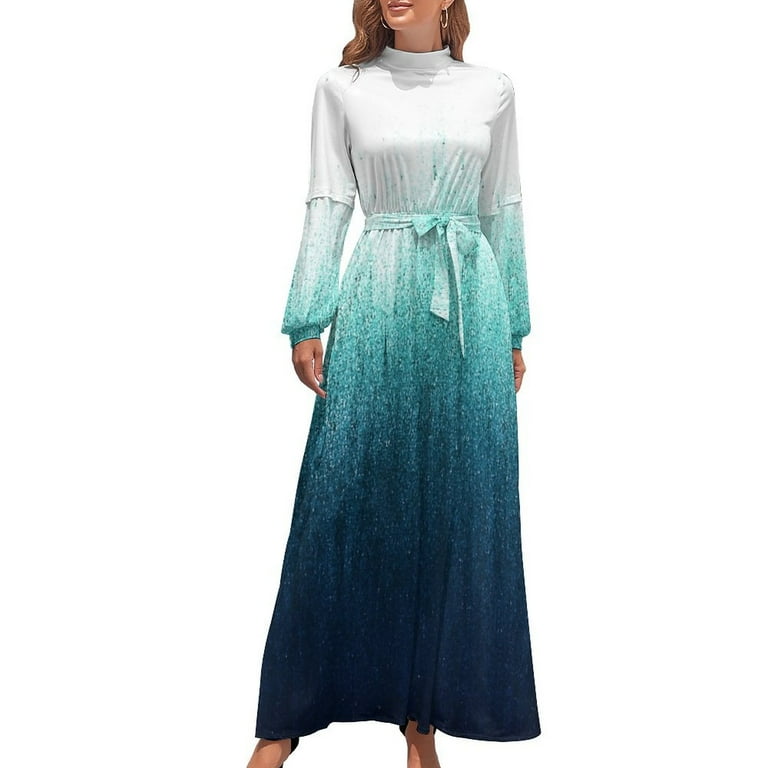knee length dresses for ladies Kleo Maxi Dress - Pina Colada Ombre