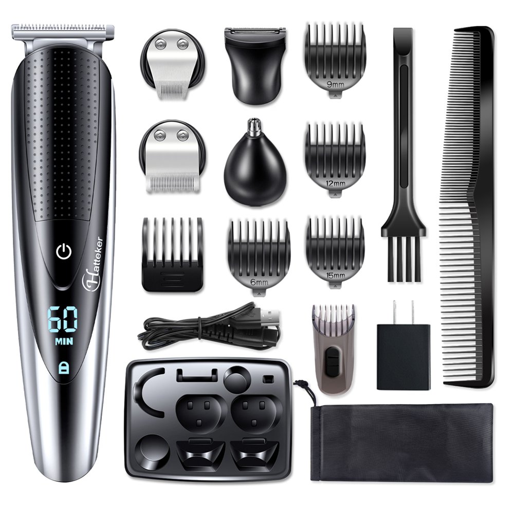Hatteker All in one Beard Trimmer Grooming kit for Men Hair trimmer