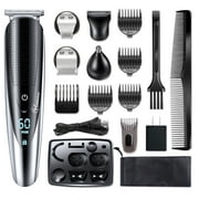 Hatteker All in one Beard Trimmer Grooming kit for Men Hair trimmer Cordless Waterproof Hair clipper