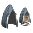 thumbnail image 3 of Cubierta para silla de huevo colgante para patio, muebles de exterior impermeables, silla columpio para jardín, protector de lluvia, de protecc Gris 230x200x1cm Macarena Funda Sillas Huevo, 3 of 8