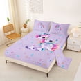 thumbnail image 2 of Metsweet Kawaii Unicorn Queen Sheets 4 Pieces, Colorful Stars Print Queen Sheet Sets,1 Fitted Sheet, 1 Flat Sheet and 2 Pillowcases, 2 of 5