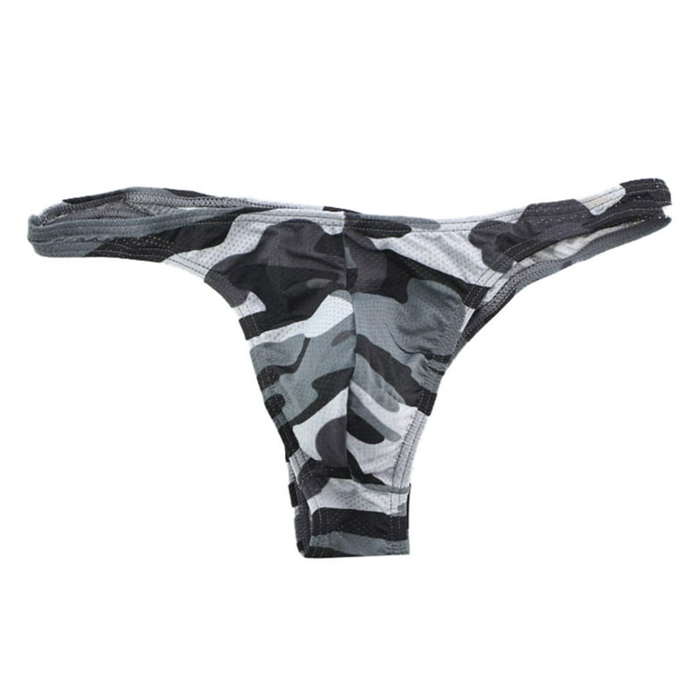 Men's Gray Active Thong Underwear - BIKE® Athletic