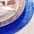 thumbnail image 4 of BalsaCircle 6 Royal Blue 13" Round Glitter Faux Leather Table PLacemats, 4 of 8