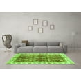 thumbnail image 3 of Ahgly Company Indoor Round Abstract Green Modern Area Rugs, 3' Round, 3 of 4