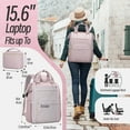 thumbnail image 3 of XJ-HOME 15.6" Laptop Backpack for Women,Stylish Backpack Purse, Waterproof Teacher Nurse Backpack,College Casual Daypack, 3 of 8