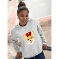 thumbnail image 2 of Royal Corgi Smiling Royal Crown Sweatshirt Women -Image by Shutterstock, Female 4X-Large, 2 of 4
