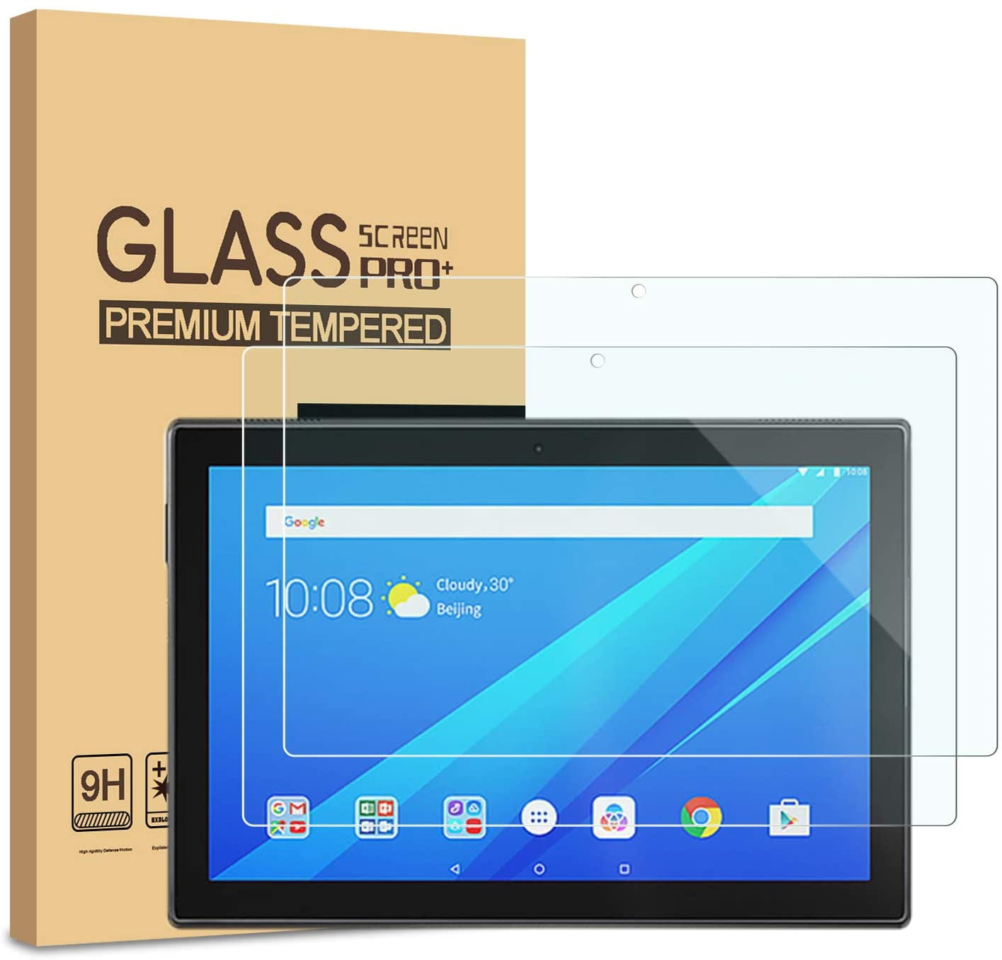 Screen Protector for Lenovo Tab E10/M10/P10 Tempered Glass Film 9H Hardness 